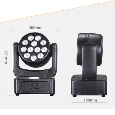Ruchome głowice oświetleniowe 12*8W LED światła sceniczne RGBW DJ Oświetlenie DMX 512 Aktywacja dźwiękiem na imprezy, wesela, kościół, pokazy zespołów na żywo
