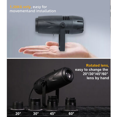 Projektor GOBO IP20 LED do oświetlenia dla biznesu, hoteli, sklepów, reklam i weselnych scen wewnętrznych 40W