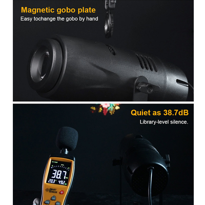 Projektor gobo LED 40W niestandardowy Obraz statyczny lub dynamiczny do reklamy
