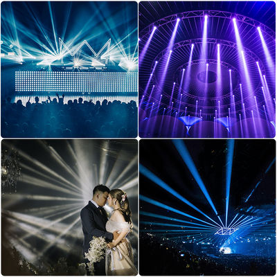 Ruchoma głowica LED 200W DMX Gobo IP66 8 pryzmatów fasetowych + 4 pryzmaty liniowe Dj Stage Ruchoma głowica światła