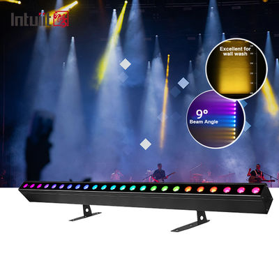 RGBW LED Wall Washer Light Bar with Remote 24*2W LED Linear Wall Washer Lights IP20 Led Building Lighting