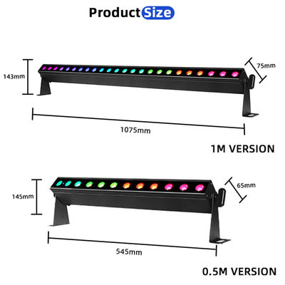 LED 12/24x2W RGBW 4W1 Led Wall Wash Light Led Bar DMX Line Bar Wash Oświetlenie sceniczne na imprezy weselne