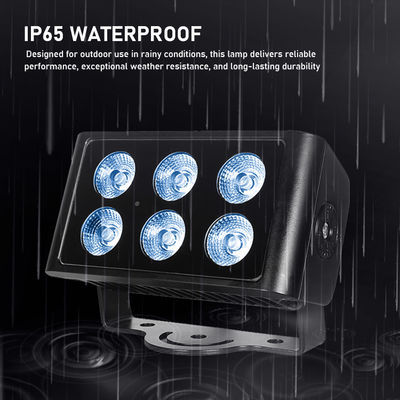 Zewnętrzne 6x5W RGBW 4in1 LED Flood Light IP65 wodoodporne DMX512 Architektoniczne Światło do mycia ścian