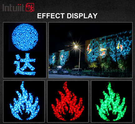 400W Zewnętrzny Projektor LED Logo Gobo IP65 Światło z Efektem Fali Wodnej do Reklamy, Odporny na Warunki Atmosferyczne