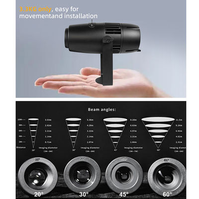 LED 60W Płytek zewnętrznych wodoodpornych Ip65 Halloween Świąteczny Led Ślub Rotating Gobo Projektor Logo na zamówienie Znaki Reklamowe światło