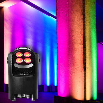 4*12W RGBW IP54 bezprzewodowe oświetlenie LED zasilane baterią