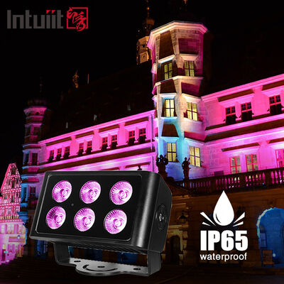LED Zewnętrzne 6x5W RGBW 4w1 Wash City Color Lights DMX512/Automatyczne Sterowanie dla DJ Disco Party Club