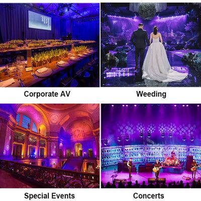 LED 7/12/18X20W Rgbwa Uv 6In1 wodoodporny DMX 512 Led Par Light dla projektów zewnętrznych