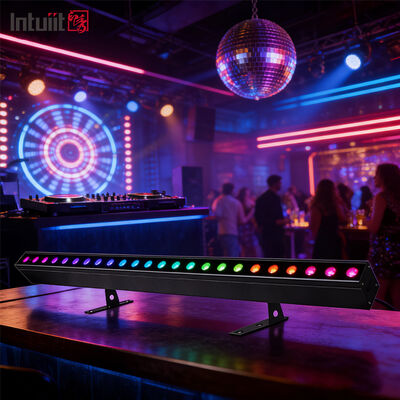 IP65 RGB 24*2W 1M LED Sprzątacz ściany sterowanie dźwiękiem DMX RGBW Bar oświetlenia dla wesela z pilota