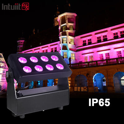 Lampa ścienna LED 8x15W RGBW do hoteli, willi, oświetlenia krajobrazu zewnętrznego, dekoracji ogrodowych na zewnątrz