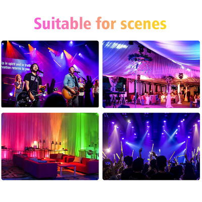 60*12W RGBW 4w1 IP65 Zewnętrzna dioda LED PAR Can Uplighting Set DMX512 Stage Wash Light na wydarzenie weselne Fasada budynku