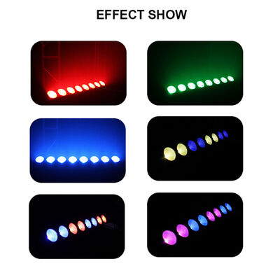 8*15W RGB LED Światła Sceniczne Bar DJ Stroboskopowe Światła Imprezowe Bar 3 w 1 Wall Washer Światło Wewnętrzne z Kontrolą DMX AutoPlay na Kościół Boże Narodzenie Wesele Taniec