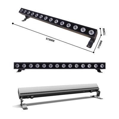 140W RGBW 4w1 IP65 Wodoodporna liniowa podkładka ścienna LED 14x10W DMX512/RDM Kolor miejski Oświetlenie budynku