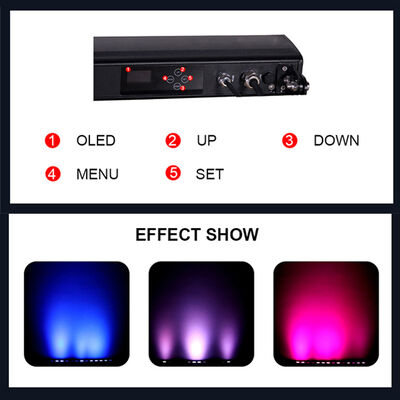 140W RGBW 4w1 IP65 Wodoodporna liniowa podkładka ścienna LED 14x10W DMX512/RDM Kolor miejski Oświetlenie budynku