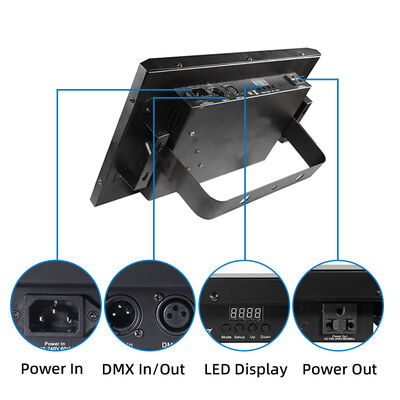 36W RGB COB LED światło stroboskopowe aktywowane dźwiękiem DMX512 Flash oświetlenie sceniczne dla DJ-a impreza dyskotekowa Halloween Club