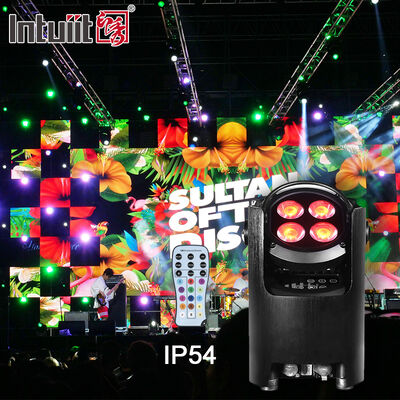 Profesjonalna lampa parowa LED IP54 bezprzewodowa DMX 4*12W RGBW 4 w 1 - zdalne sterowanie oświetleniem ślubnym