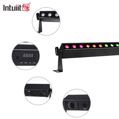 Światło ścienne LED w pomieszczeniach 24x2W RGBW DMX512 Dźwięk Aktywne oświetlenie baru scenicznego IP20 Liniowe oświetlenie do mycia ścian dla dekoracji wnętrz architektonicznych