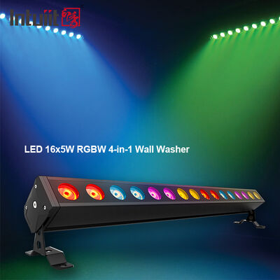 16x5W RGBW Waterproof DMX512 Linear LED Bar Wall Washer Light for studio bar