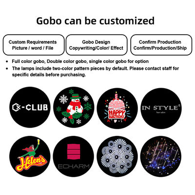 Projektor logo LED o mocy 60 W i wysokiej rozdzielczości. Zewnętrzny wodoodporny projektor Gobo z certyfikatem IP65. Światła reklamowe LED