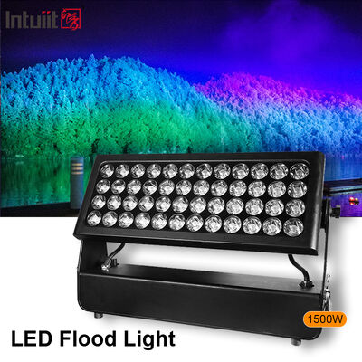 Profesjonalne zewnętrzne IP65 wodoodporne 1500W RGBW 4-w-1 LED podmuch do mycia ścian reflektor dla oświetlenia architektonicznego miasta krajobrazu