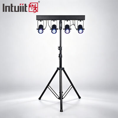 4x20W RGBW 4-w-1 LED PAR Uplighting Kit ️ 4.5° Narrow Beam DMX512 Stage Wash System dla ślubów, DJ-ów i imprez