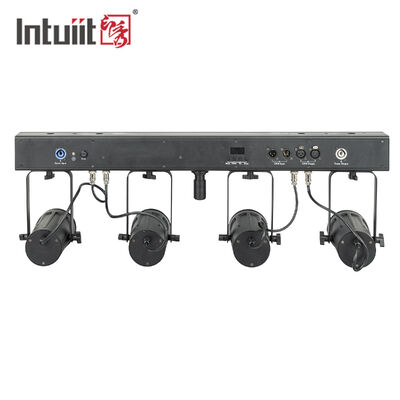4x20W RGBW 4-w-1 LED PAR Uplighting Kit ️ 4.5° Narrow Beam DMX512 Stage Wash System dla ślubów, DJ-ów i imprez