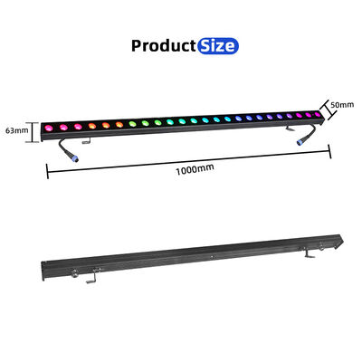 2x24W RGBW 4-w-1 IP65 Zewnętrzny LED Liniowy Myjnik ścienny   DMX512 Wodoszczalne Światło do mycia dla budynków, mostów i krajobrazów