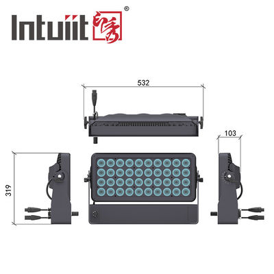 400W zewnętrzny IP65 wodoodporny kolor miejski 40x10W RGBW 4in1 LED Światło ścienne