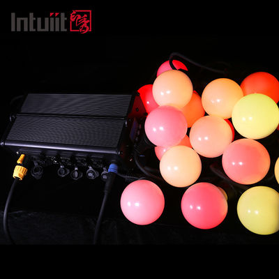 240V Outdoor Solar String Lights Synchronizacja muzyki Zmiana koloru IP54 Rozszerzalna lampa dekoracyjna