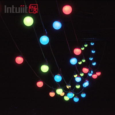 IP54 1x1.8W 5050 LED String RGBW dmx Inteligentna zmiana koloru Lampa dekoracyjna na choinkę Lampki świąteczne