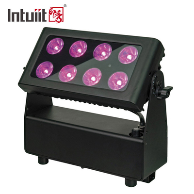 8 * 10W RGBWA IR Control LED Stage Lights Zasilany bateryjnie Bezprzewodowy projektor City Color Wash Lighting