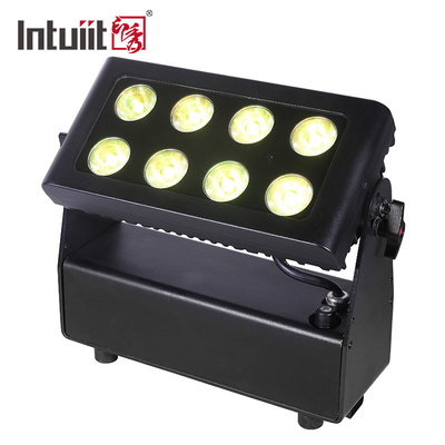 566lm LED Flat Par Light 8X15W Sprzęt oświetleniowy Światło barwienia na baterie
