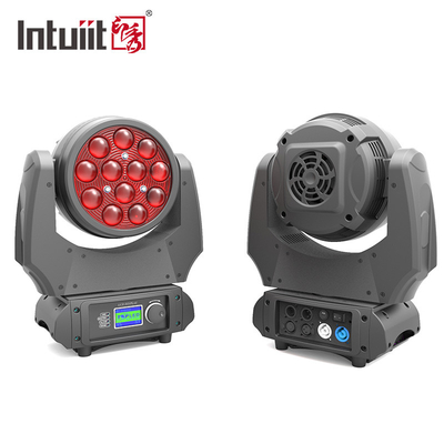 12*10W LED Full Range Washer Zoom Moving Head RGBW 4 w 1 DMX 150 Watt Beam Wash Light