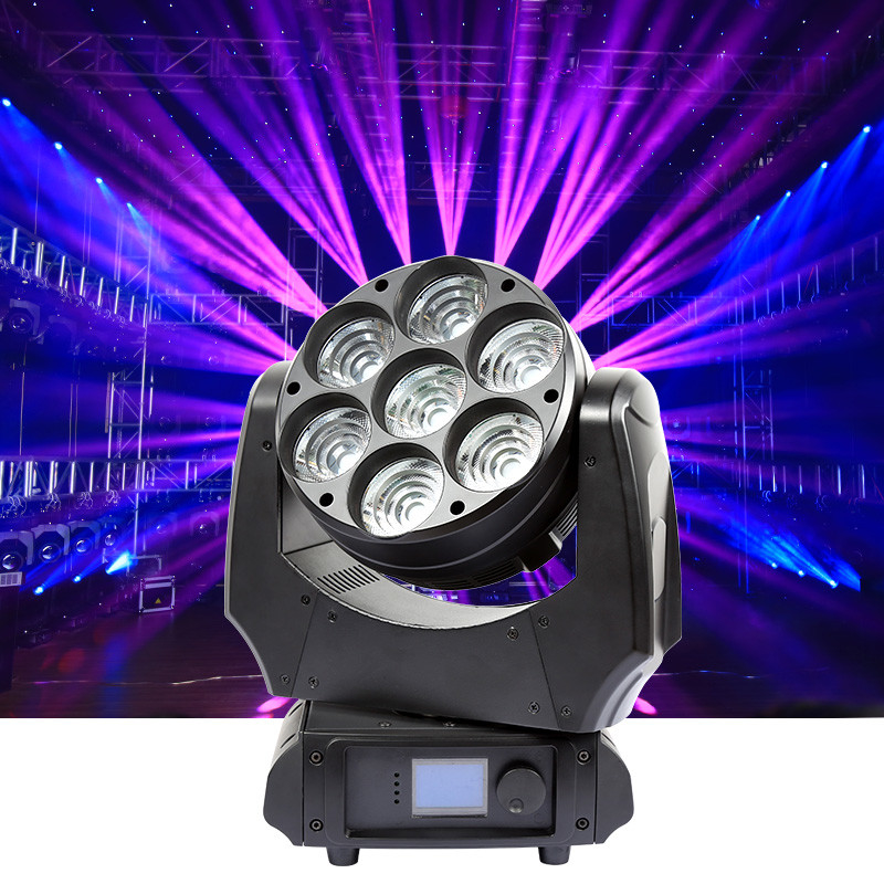 Rgbw 4 w 1 Led Beam Wash Pixel Moving Head Light Dmx Stage Moving Head 7x40w