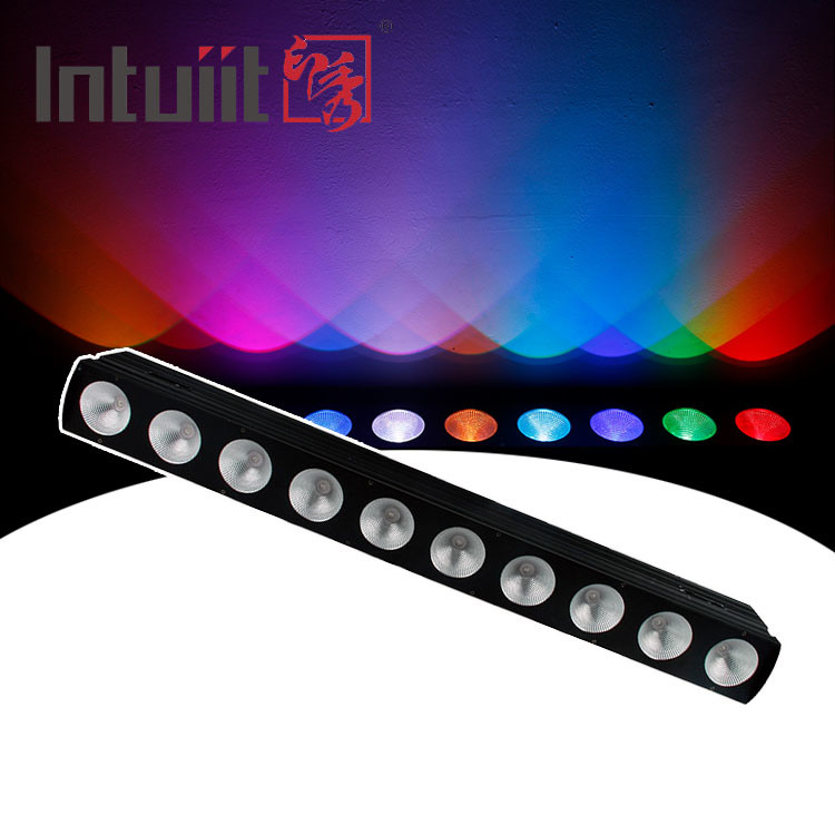 10* Tri 9W 3 w 1 Światło powodziowe o wysokiej jasności zewnętrzne Dmx512 Led Wall Washer Spot Light