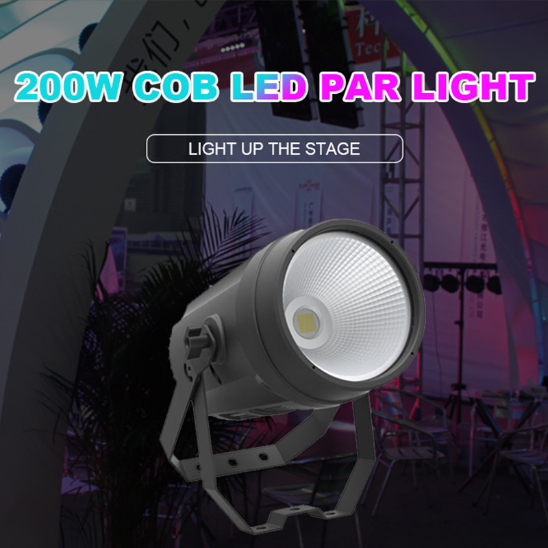Oświetlenie sceniczne 200w Cob Led Par Light Dmx 512 Cob Led Outdoor Cob Par Light