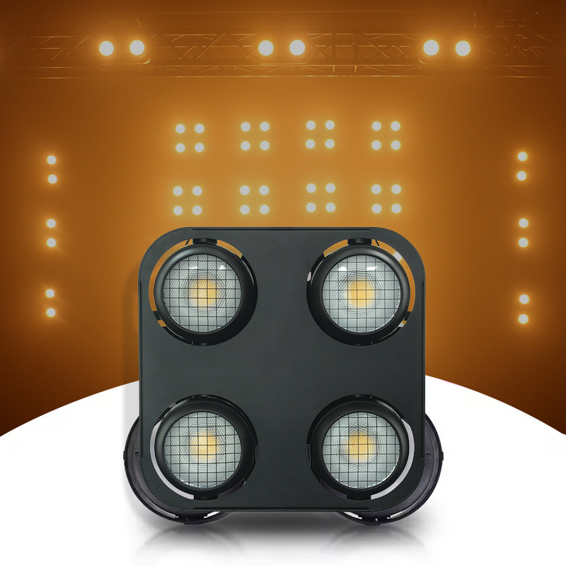 Wodoszczelny oślep DMX Stage Światło bursztynowe ciepłe białe IP65 kob led 4x90w oślep oślep zewnętrzny