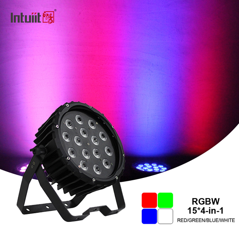 90w RGBW Led Flat Par Light Stage Light Dmx Control Dj Disco For Party Ślub Kościół