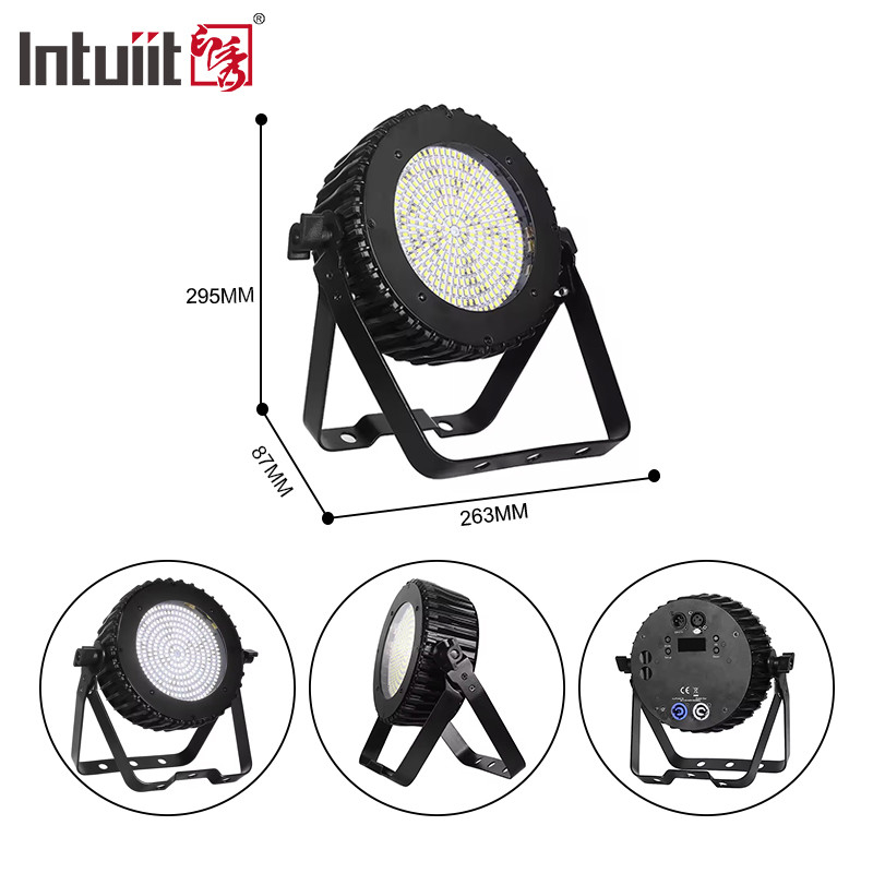 120W Biały Kolor Wnętrze Led Par Can Stage Light Par Stage Strobe Light