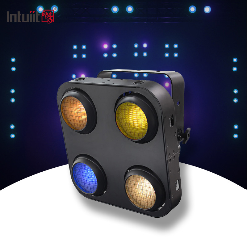 Oświetlenie sceniczne Fabryka Cob Par Lights Profesjonalne 4x90W Matryca publiczności COB LED Ślepa światło twarzy