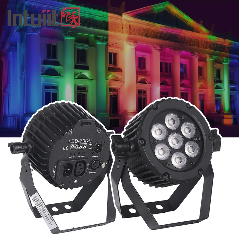 22W Aluminium LED Par Lights DMX 512 Party Club Disco Lighting RGBW 3in1 LED Par Can Scene Lights