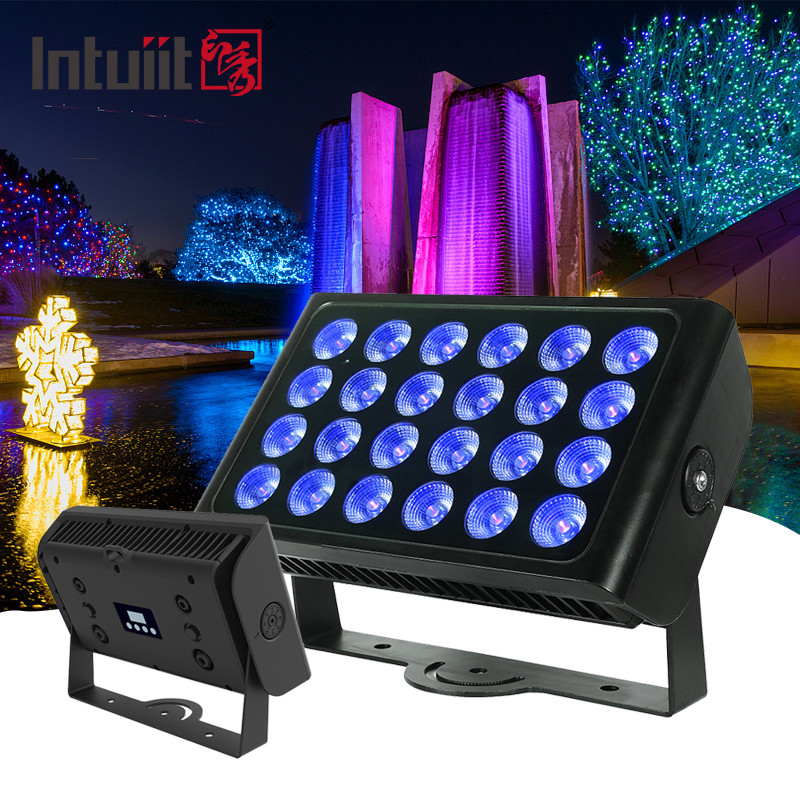 Gorąca sprzedaż 24 sztuk 160w LED RGBW 4-w-1 City Color Light Zmywanie Zoom dla Outdoor Nightclub Stage Party Koncert ślubny
