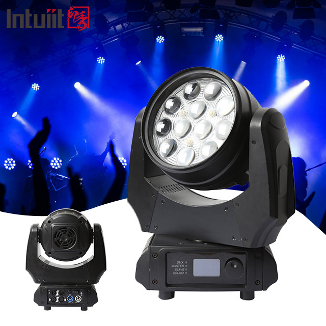 Led RGBW 4in1 światła sceniczne ruchomą głowę klub nocny DJ Stage 12X10W światło LED ruchomą głowę