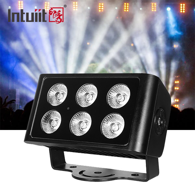 Wodoszczelne RGBW LED Flood Light RGBW 4in1 City Color Light 6*5w Outdoor LED Wall Washer Lights