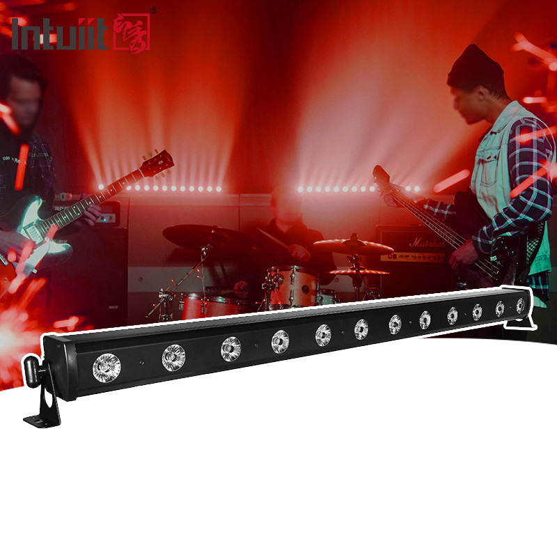 12x2W RGBW LED Stage Light 4in1 Sound Activated Controlled DJ Light Bar Church Ślubne oświetlenie