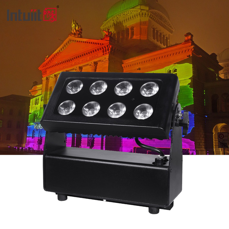 IP65 8x15w 4in1 LED o kolorze miejskim, zewnętrzna pralka bateria, światło powodziowe dla parku rozrywki