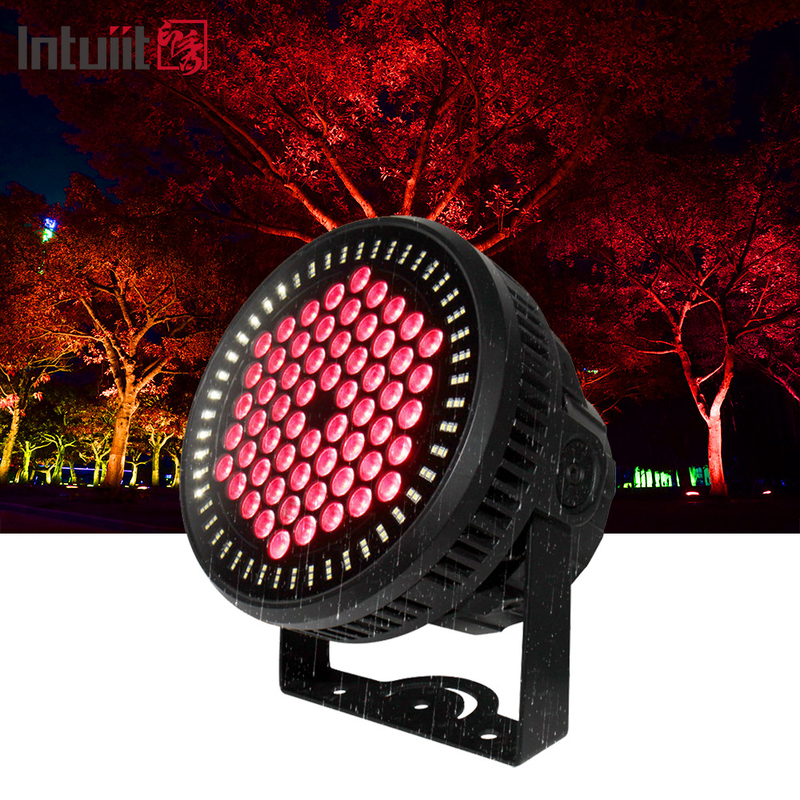 60*12W RGBW 4 w 1 IP65 wodoodporny zewnętrzny DMX 512 LED Par światło na scenie dyskotekowej DJ wesele