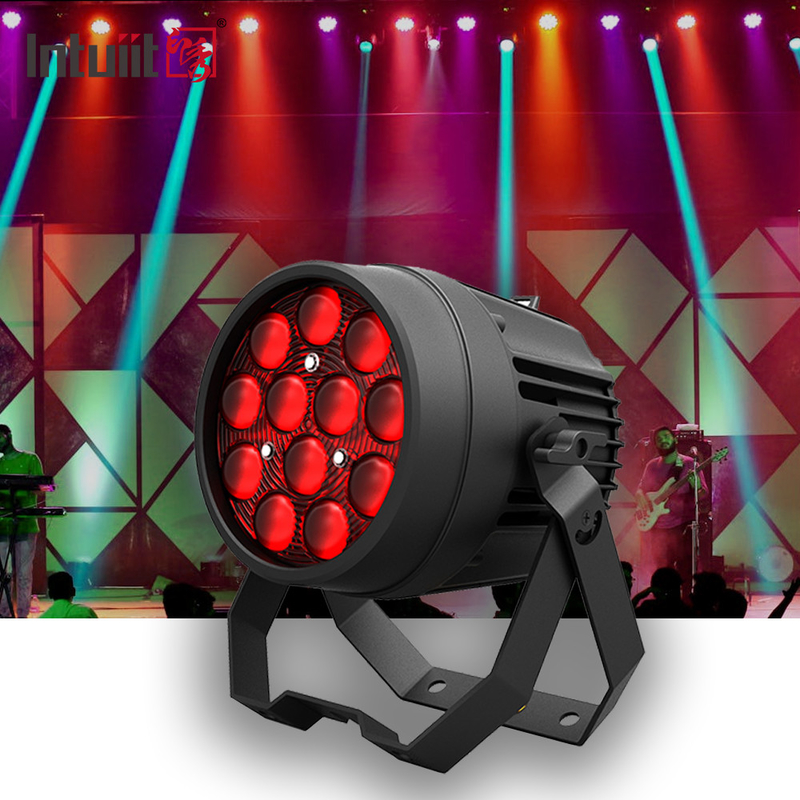 DJ ślubny 12x10W RGBW 4in1 Led Flat Par Can Stage Lights For Disco Christmas