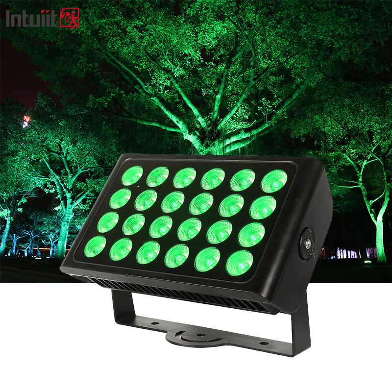 Wodoszczelne 24 sztuk 160w LED Flood Light RGBW 4 In 1 City Color Light 24*10w Outdoor LED Wall Washer Stage Lights