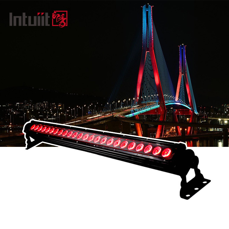 24 sztuk Led Wall Wash 20X9W Zewnętrzne oświetlenie bar 3in1 Z Dmx światła dla budynków zewnętrznych